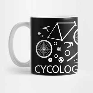 Cycologist funny Road Bicycle Design for bike lovers and cycle nerds Mug